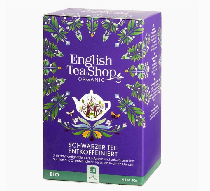 English Tea Shop - Té negro descafeinado orgánico, sin cafeína
