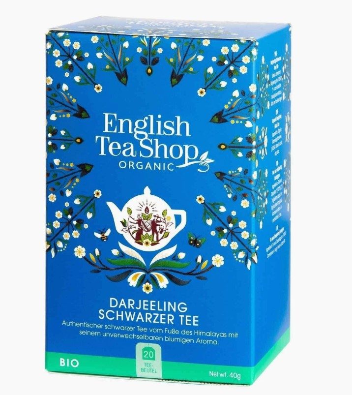 Té negro Darjeeling orgánico, 20 bolsitas