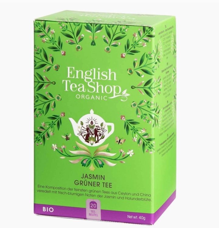 Té verde de jazmín orgánico, 20 bolsitas